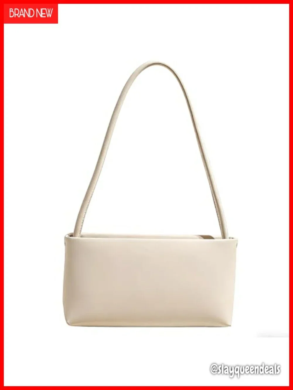 Mini Underarm Hobo Bag with Zipper Closure | Faux Leather Small Shoulder Purse